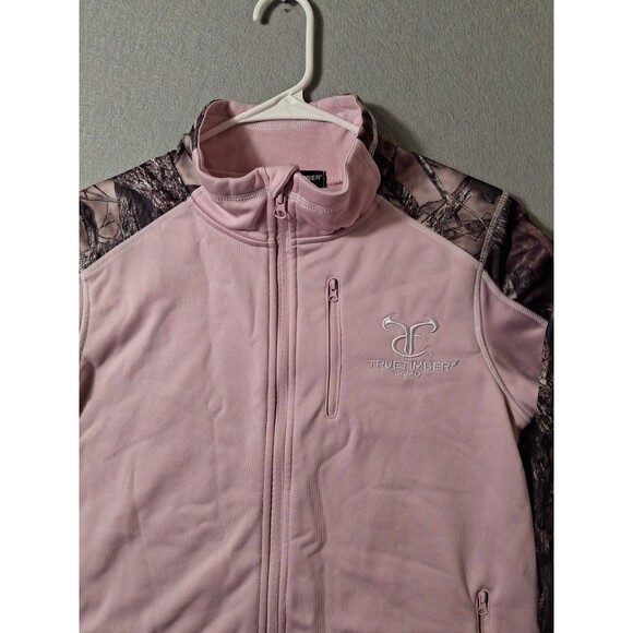 True Timber Camo Jacket Womens Small Full Zip Hunting Fishing Long Camo Sleeve - Picture 2 of 8
